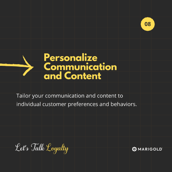 Personalize customer communications