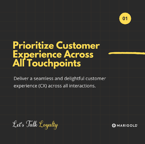 Prioritize customer experience